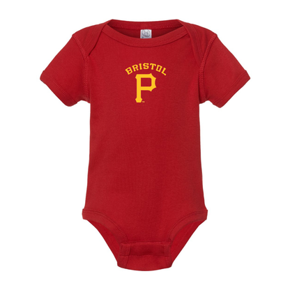 Bristol Pirates  Logo Baby Onesie Romper