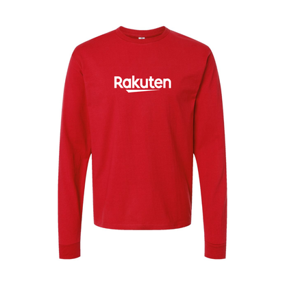Youth Rakuten Logo Cotton Long Sleeve T-Shirt