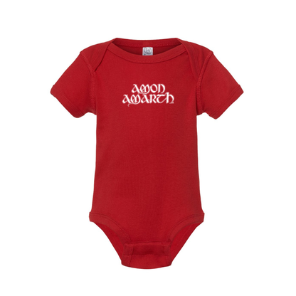 Amon Amarth Logo Baby Romper Onesie