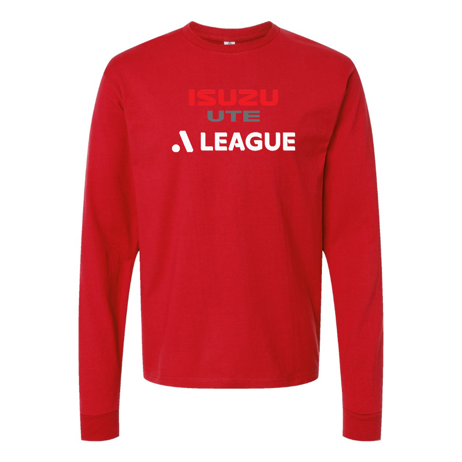 Men's  A League Logo Cotton Long Sleeve T-Shirt