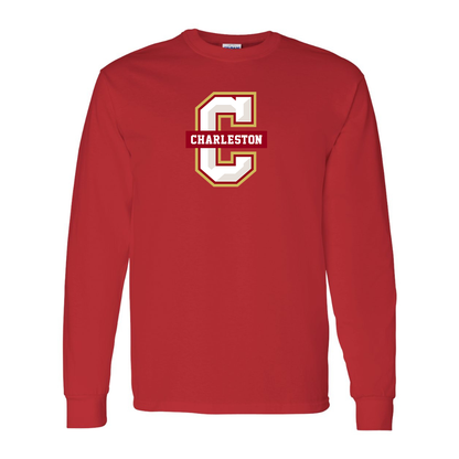 Men's  Charleston Cougars Gildan Heavy Cotton Long Sleeve T-Shirt