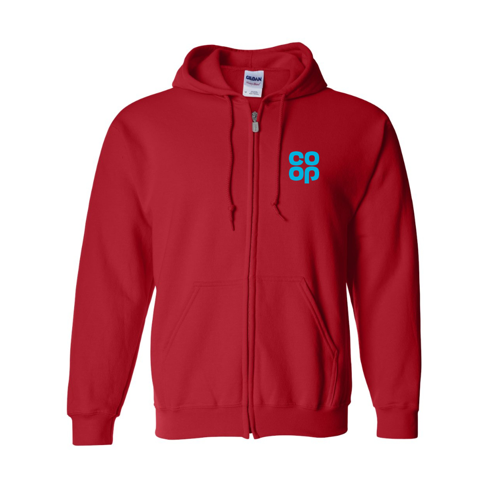Men's CoOp Gildan  Heavy Blend Full Zip Hooded Sweatshirt