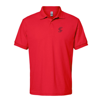 Men's Santa Clara Broncos Logo Gildan Dry Blend Jersey Polo