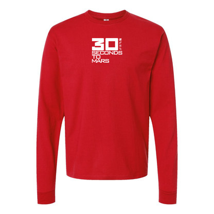Men's 30 Seconds To Mars Logo Long Sleeve T-Shirt