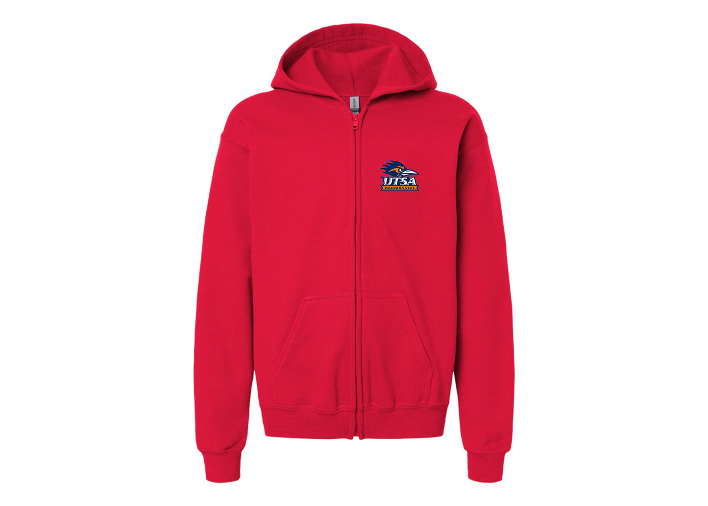 Gildan Heavy Blend Youth Texas SA Roadrunners Full Zip Hooded Sweatshirt