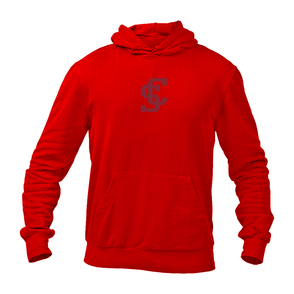 Men's Santa Clara Broncos Logo Gildan  Heavy Blend Hooded Sweatshirt