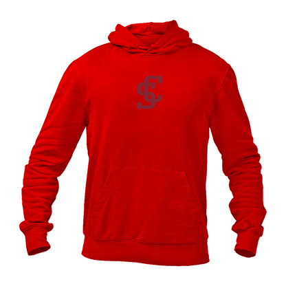 Men's Santa Clara Broncos Logo Gildan  Heavy Blend Hooded Sweatshirt