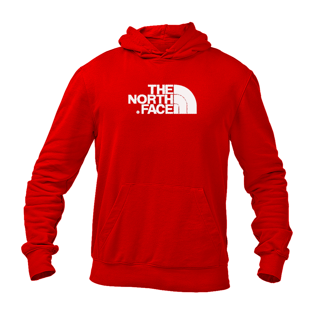 Men's The North Face Black Logo white Pullover Hoodie