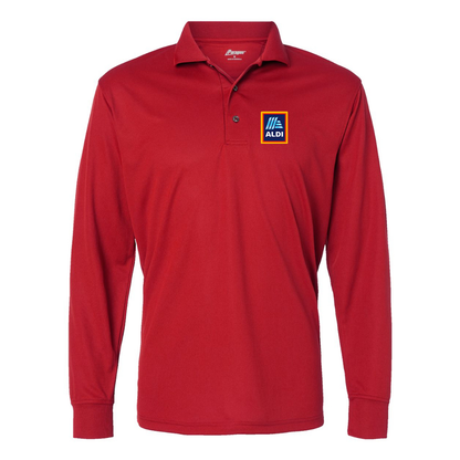 Men's Aldi Logo Paragon Prescott Long Sleeve Polo