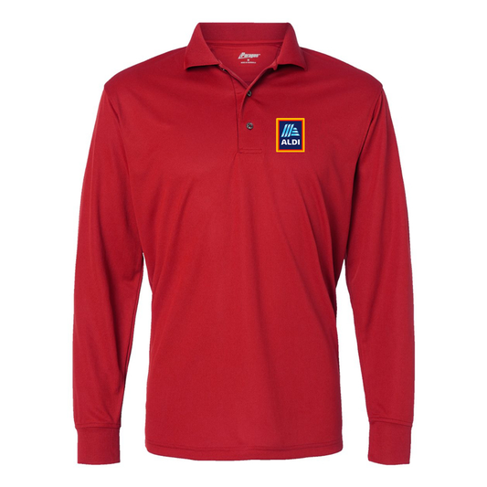 Men's Aldi Logo Paragon Prescott Long Sleeve Polo
