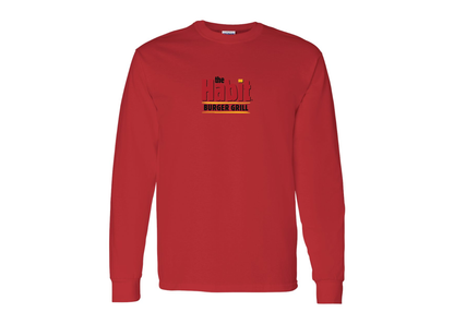 Men's The Habit Burger Grill Gildan Heavy Cotton Long Sleeve T-Shirt