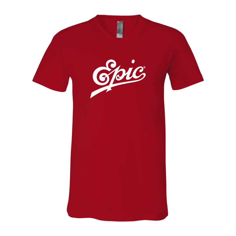 Epic Records BELLA  CANVAS - Jersey V-Neck T-Shirt