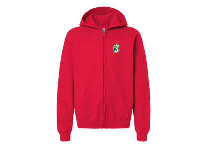 Gildan Heavy Blend Youth Utah Valley Wolverines Full Zip Hooded Sweatshirt