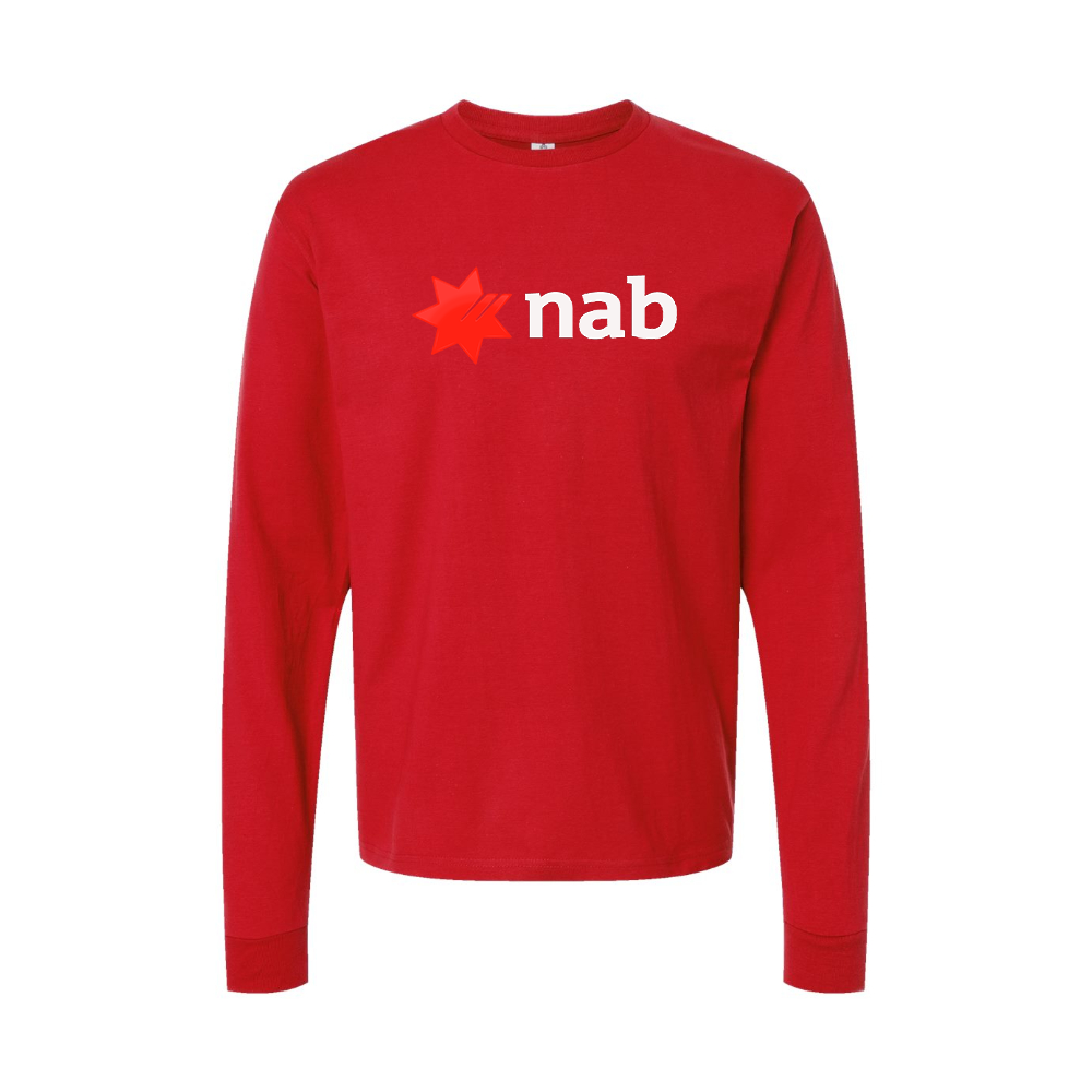Men's NAB (National Australia Bank) Logo Long Sleeve T-Shirt