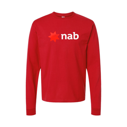 Men's NAB (National Australia Bank) Logo Long Sleeve T-Shirt
