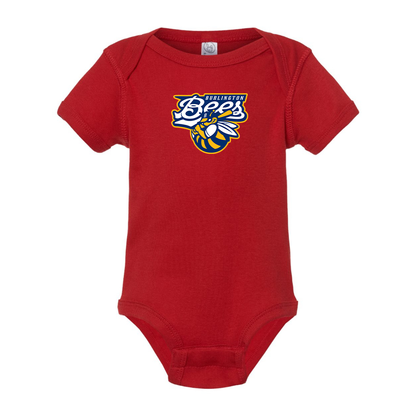 Burlington Bees   Logo Baby Onesie Romper
