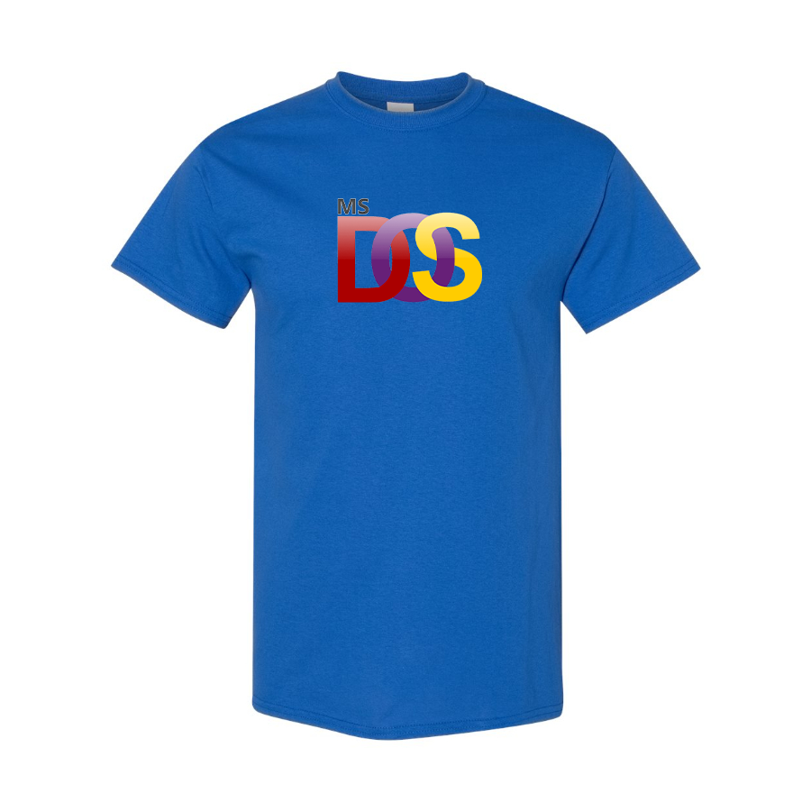 Men's MS DOS Logo Cotton T-Shirt