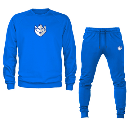 Men's Saint Louis Billikens Logo Crewneck Sweatshirt Joggers Suit