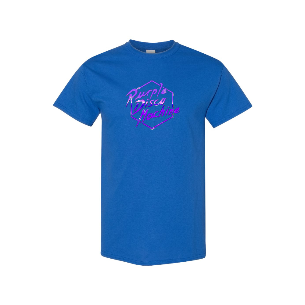 Men's Purple Disco Machine Cotton T-Shirt