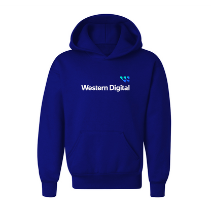 Youth Western Digital  Logo  Pullover Hoodie