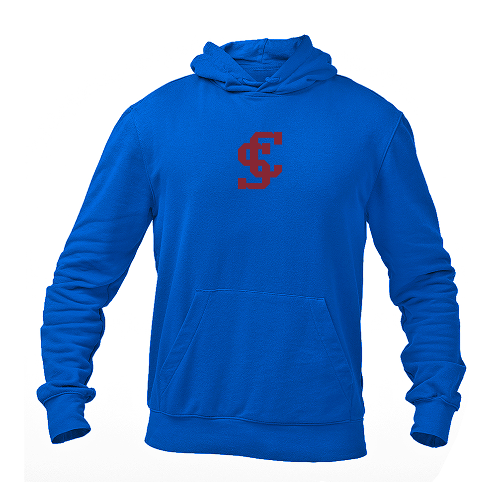 Men's Santa Clara Broncos Logo Gildan  Heavy Blend Hooded Sweatshirt