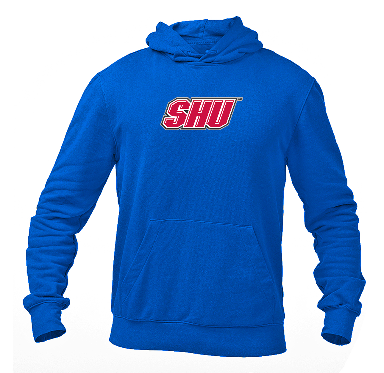 Men's Sacred Heart Pioneers Logo Gildan  Heavy Blend Hooded Sweatshirt