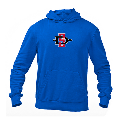 Men's San Diego State Aztecs Logo Gildan  Heavy Blend Hooded Sweatshirt