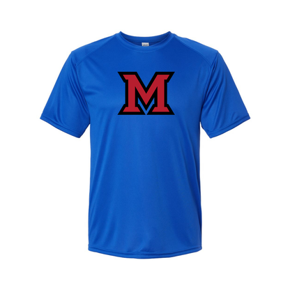 Men's Miami Ohio RedHawks Logo Polyester T-Shirt