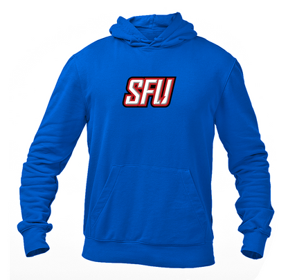 Men's Saint Francis Red Flash Logo Gildan  Heavy Blend Hooded Sweatshirt