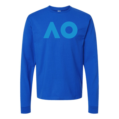 Men's Australian Open Logo Cotton Long Sleeve T-Shirt