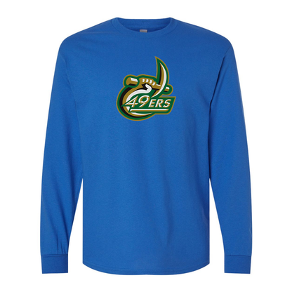 Men's Charlotte 49ers Gildan Heavy Cotton Long Sleeve T-Shirt