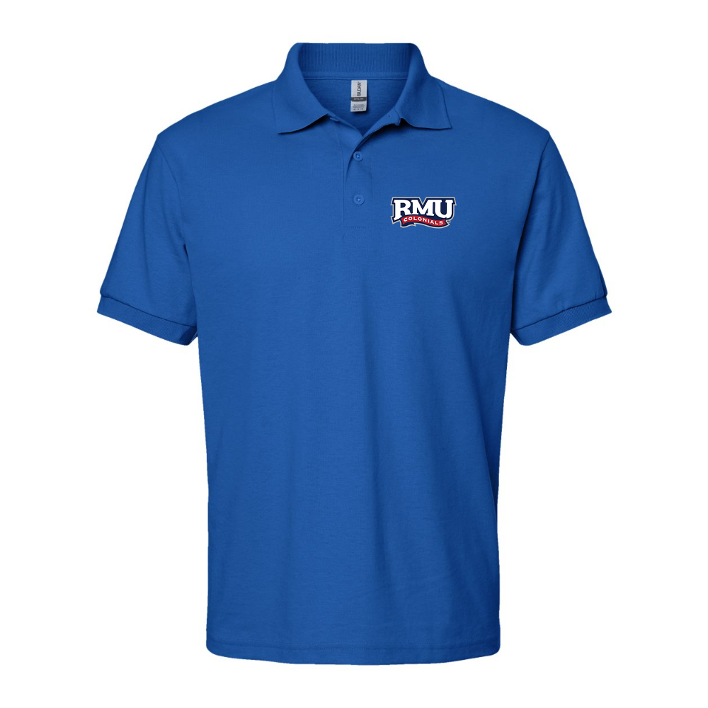 Men's Robert Morris Colonials Logo Gildan Dry Blend Jersey Polo