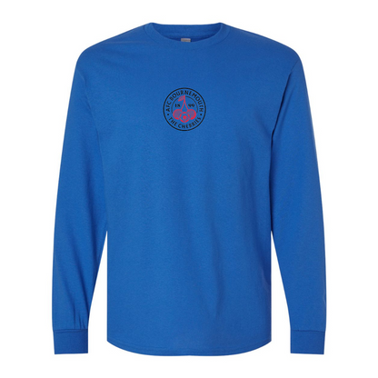Men's AFC Bournemouth Soccer Logo Gildan Heavy Cotton Long Sleeve T-Shirt