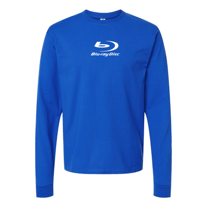 Men's  Blu-ray Disc Logo  Cotton Long Sleeve T-Shirt