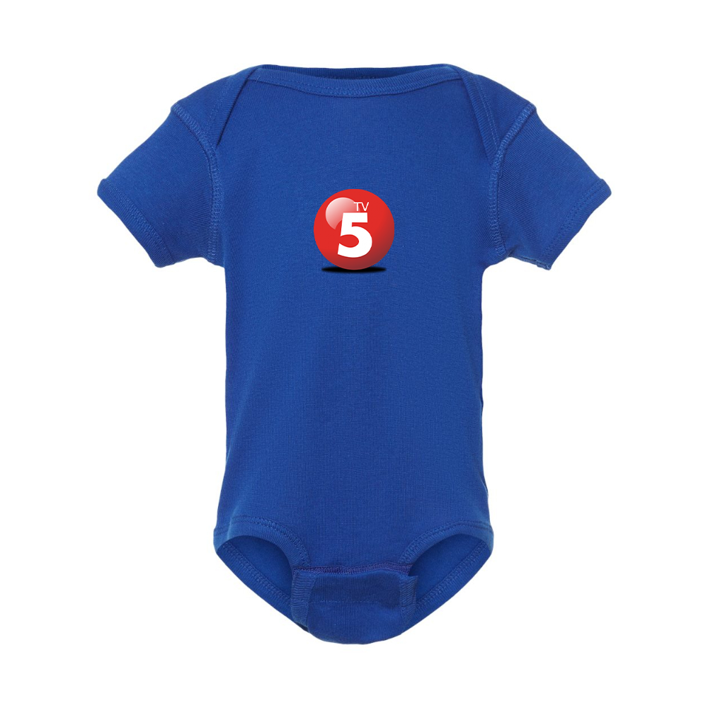 ABC TV5 Logo Rabbit Skins Infant Baby Rib Bodysuit