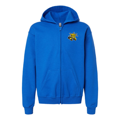 Gildan Heavy Blend Youth Wichita State Shockers Full Zip Hooded Sweatshirt