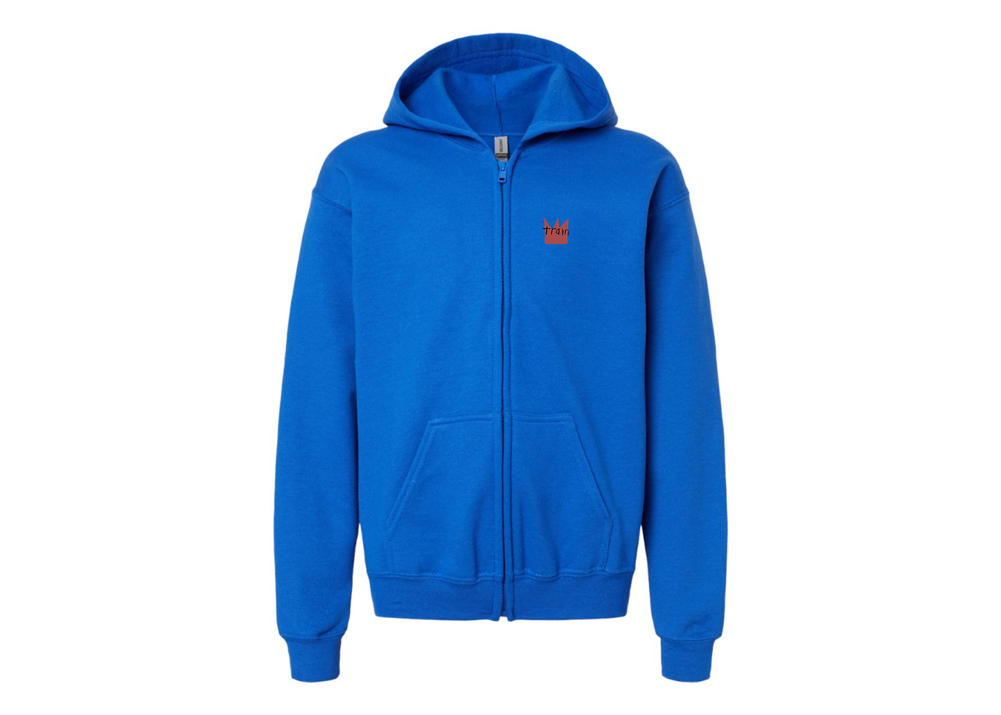 Gildan Heavy Blend Youth Train Full Zip Hooded Sweatshirt