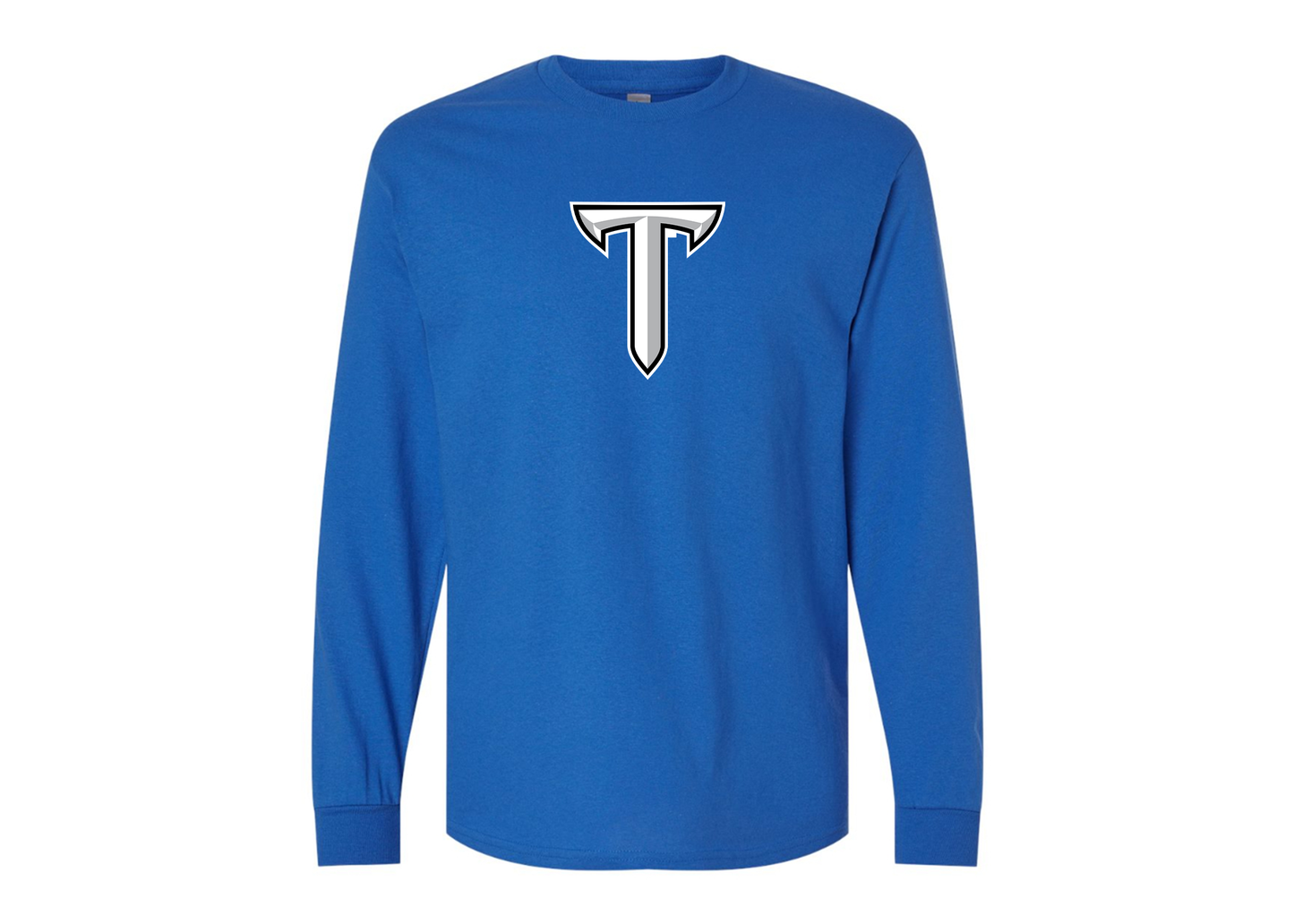 Men's Troy Trojans Gildan Heavy Cotton Long Sleeve T-Shirt