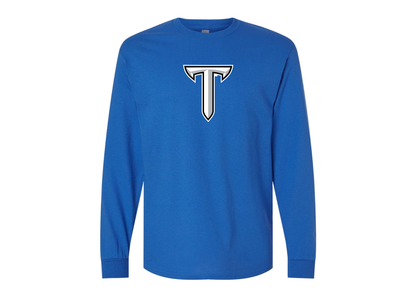Men's Troy Trojans Gildan Heavy Cotton Long Sleeve T-Shirt