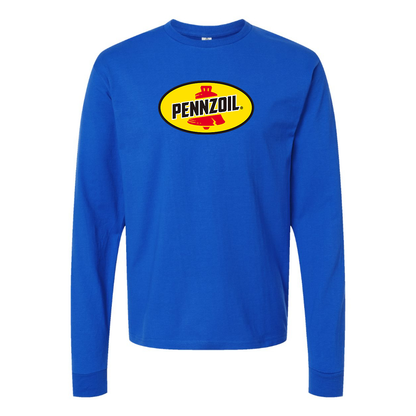 Youth Pennzoil Logo Cotton Long Sleeve T-Shirt