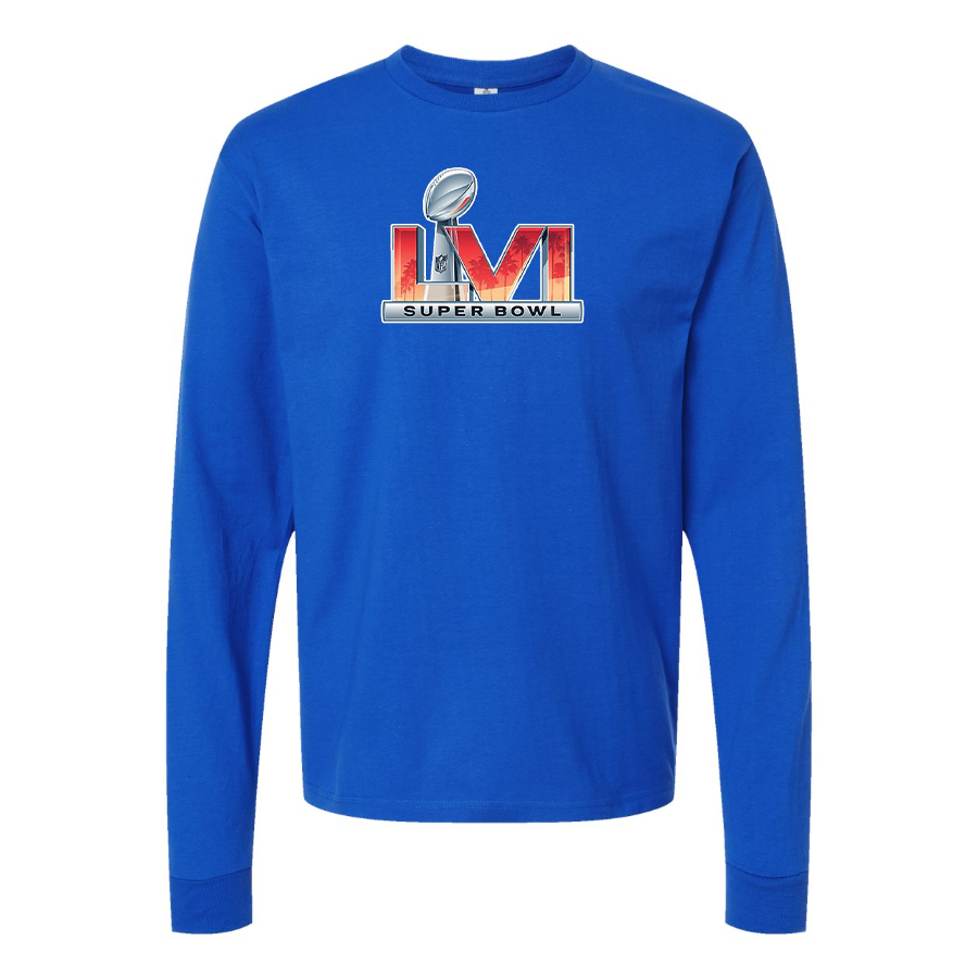 Men's Superbowl LVI Logo  Cotton Long Sleeve T-Shirt