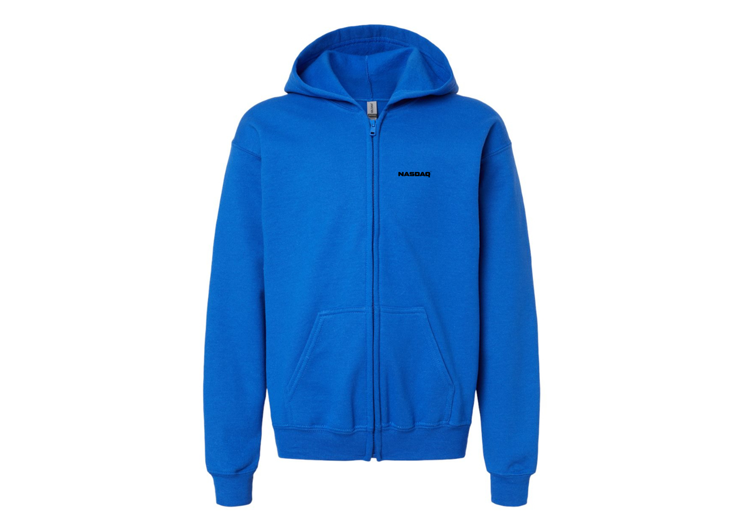 Gildan Heavy Blend Youth Nasdaq Logo Full Zip Hooded Sweatshirt