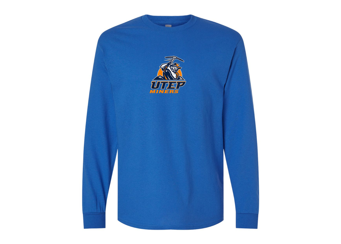 Men's UTEP Miners Gildan Heavy Cotton Long Sleeve T-Shirt