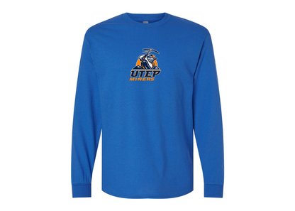Men's UTEP Miners Gildan Heavy Cotton Long Sleeve T-Shirt