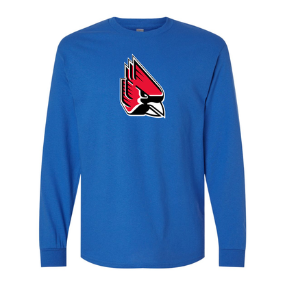Men's   Ball State Cardinals Gildan Heavy Cotton Long Sleeve T-Shirt