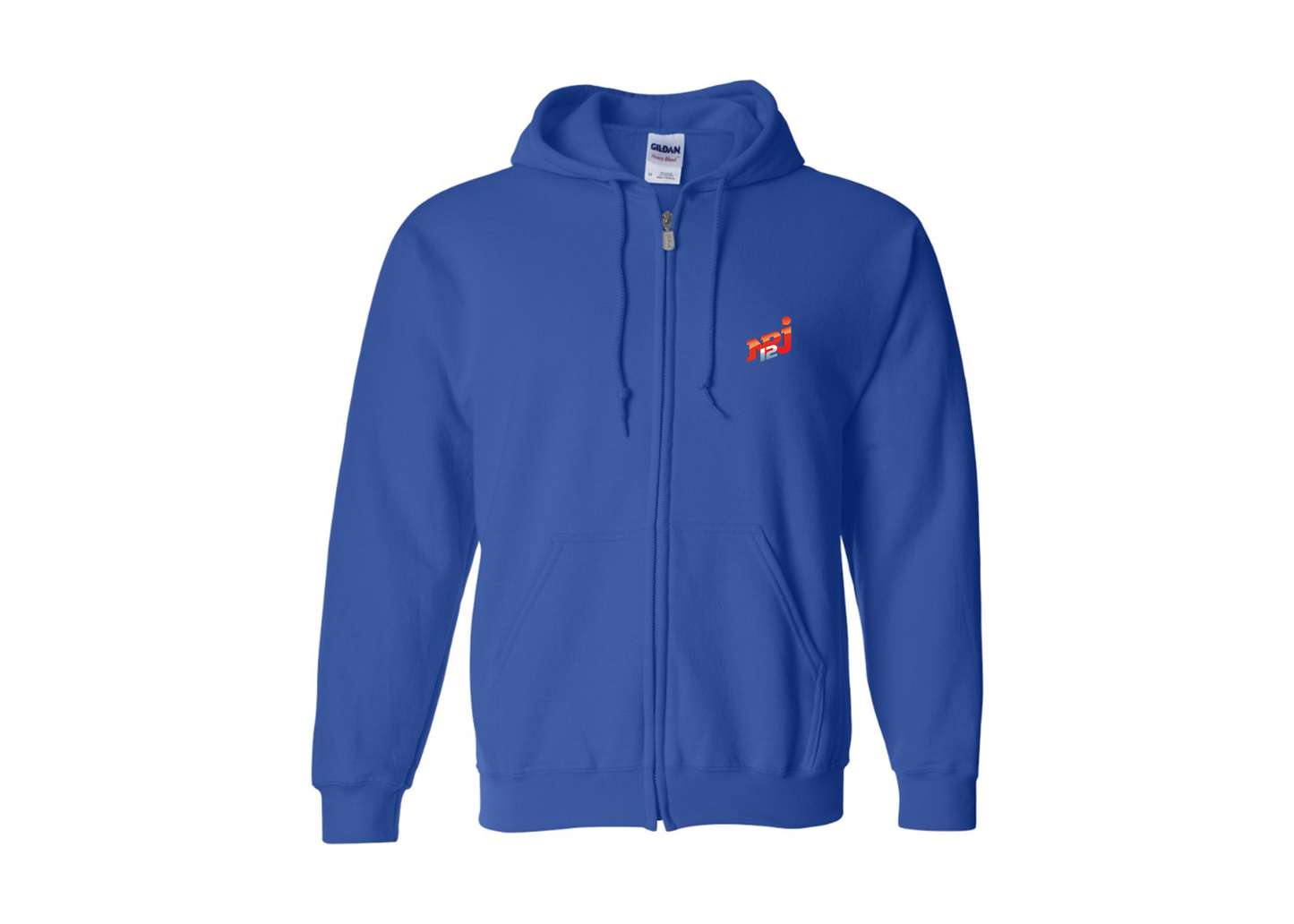Men's NRJ 12 Logo Gildan  Heavy Blend Full Zip Hooded Sweatshirt