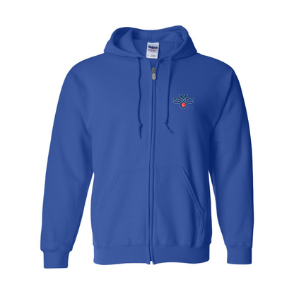 Men's Saint Marys Gaels Logo Gildan  Heavy Blend Full Zip Hooded Sweatshirt