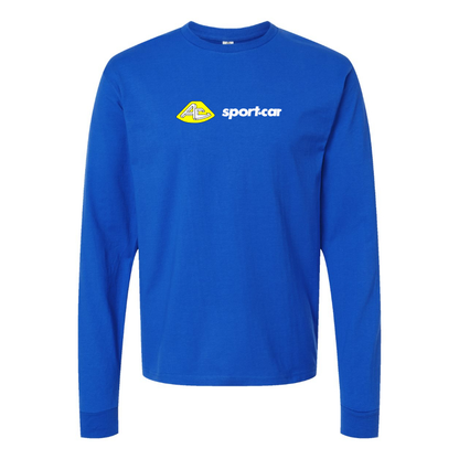 Men's AC Sport Car  Logo Cotton Long Sleeve T-Shirt