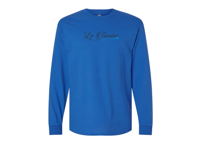 Men's La Tamise Logo Gildan Heavy Cotton Long Sleeve T-Shirt