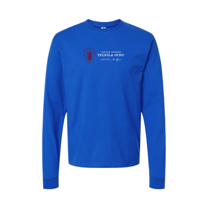 Youth Tequila Ocho Logo Cotton Long Sleeve T-Shirt